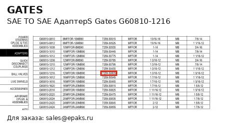 Gates G60810-1216