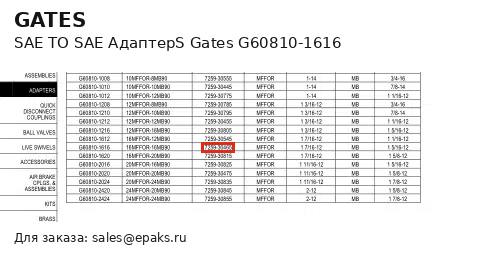 Gates G60810-1616