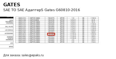 Gates G60810-2016