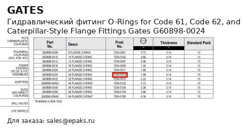 Gates G60898-0024