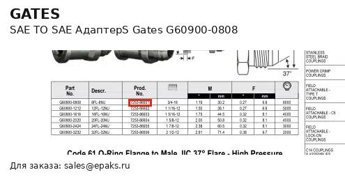 Gates G60900-0808