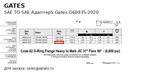 Gates G60935-2020