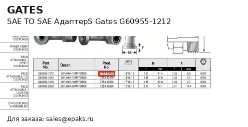 Gates G60955-1212