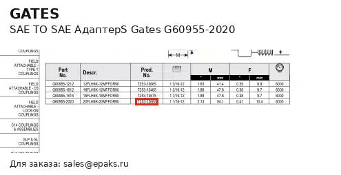 Gates G60955-2020