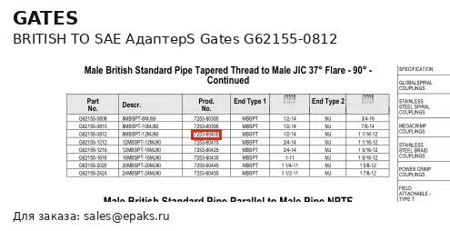 Gates G62155-0812