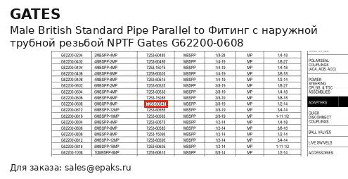 Gates G62200-0608