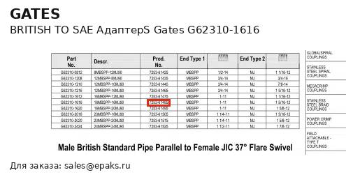 Gates G62310-1616