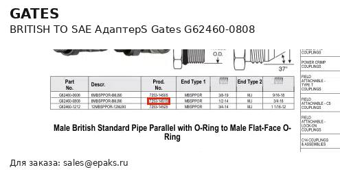 Gates G62460-0808