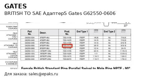 Gates G62550-0606