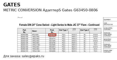 Gates G63450-0806