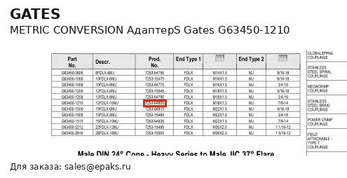 Gates G63450-1210