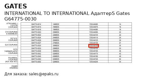 Gates G64775-0030