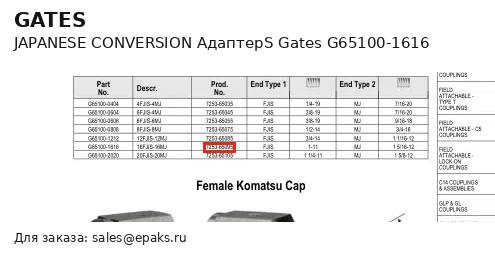 Gates G65100-1616