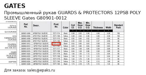Gates G80901-0012