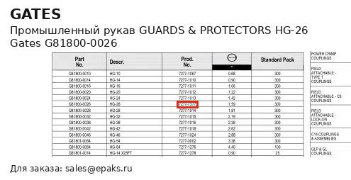 Gates G81800-0026