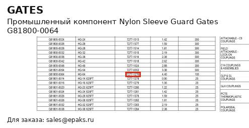 Gates G81800-0064