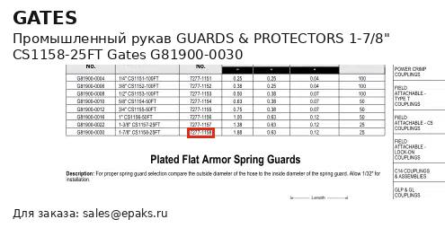 Gates G81900-0030