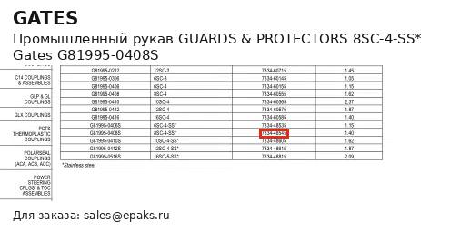 Gates G81995-0408S
