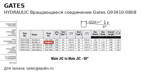 Gates G93410-0808