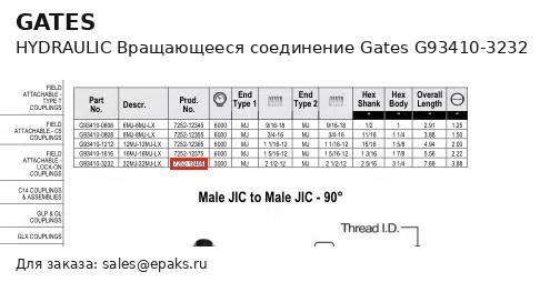 Gates G93410-3232