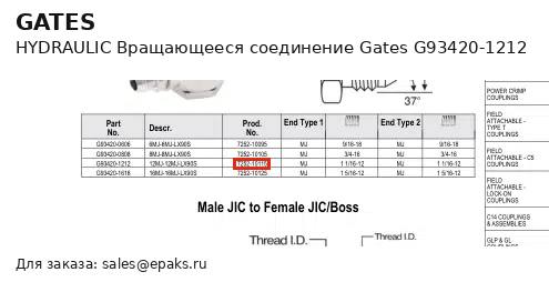 Gates G93420-1212