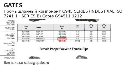 Gates G94511-1212
