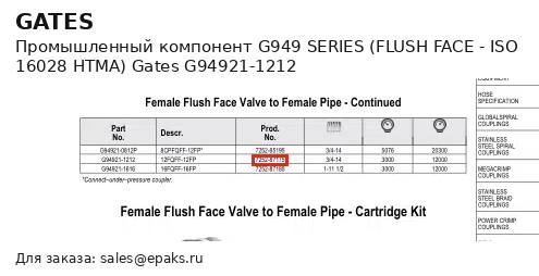 Gates G94921-1212