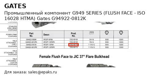Gates G94922-0812K