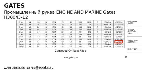 Gates H30043-12