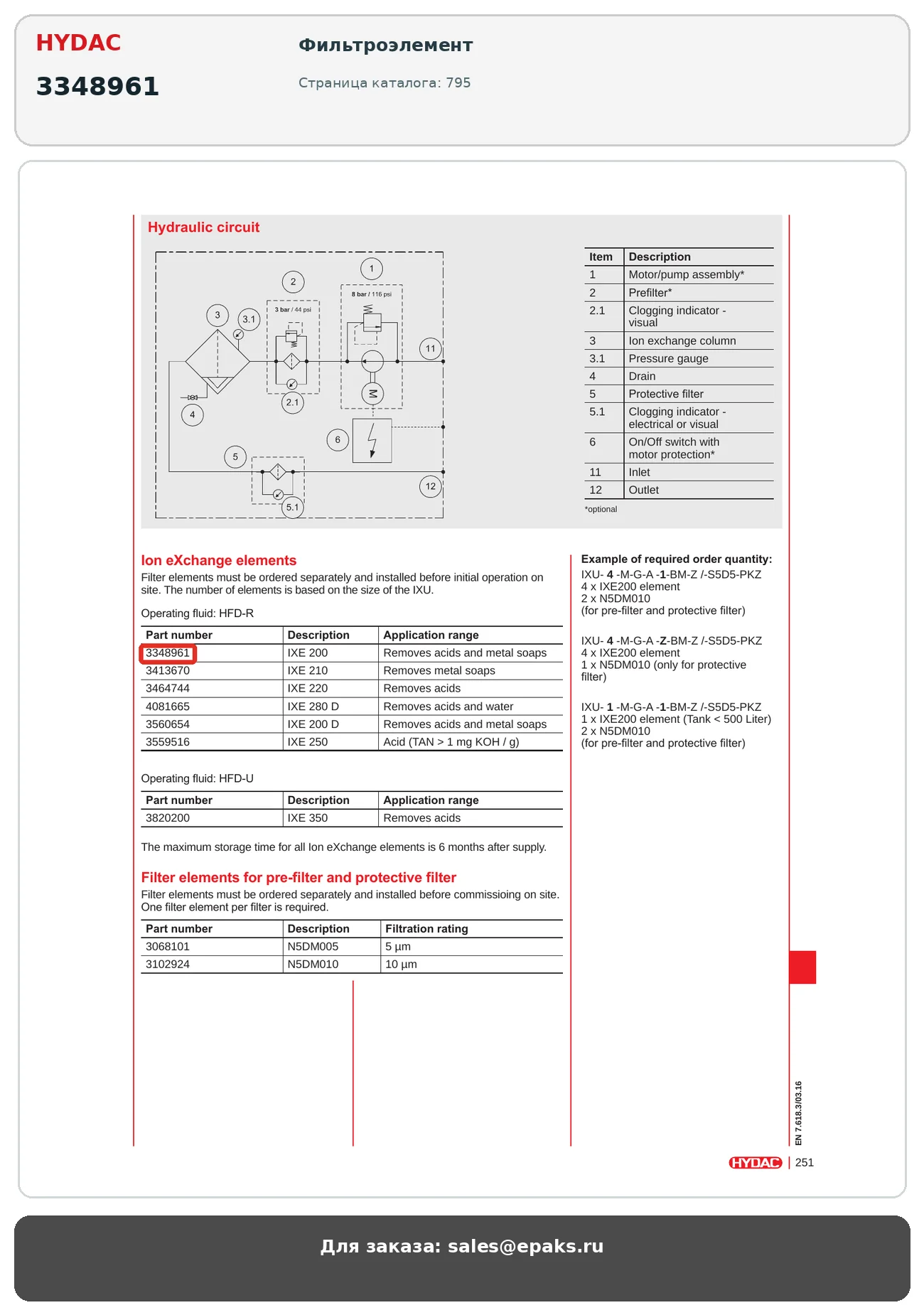 HYDAC 3348961