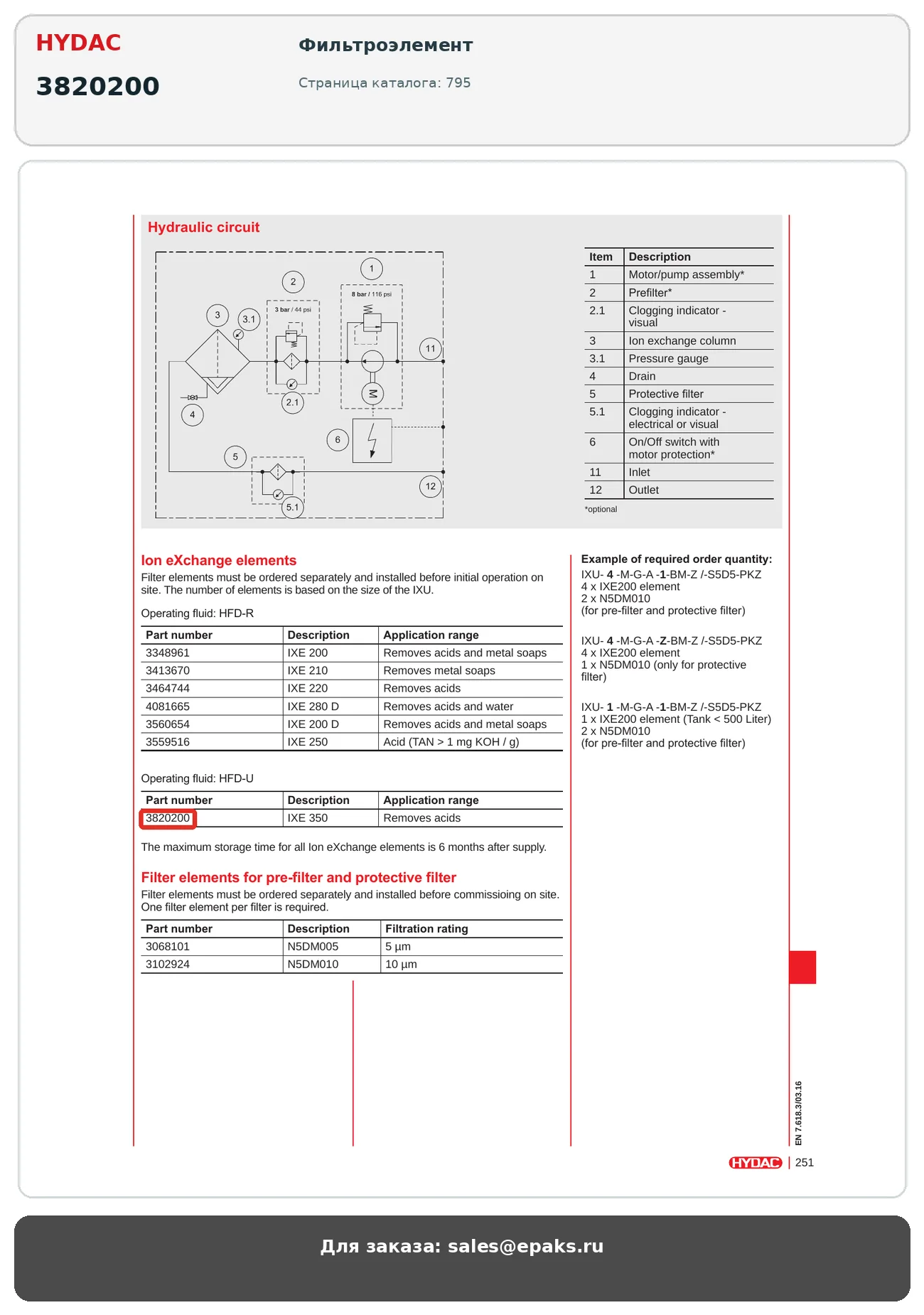 HYDAC 3820200