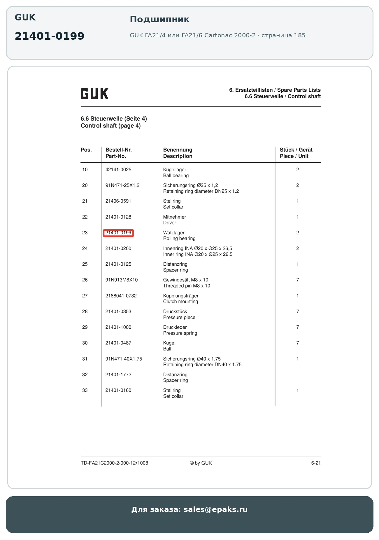 GUK 21401-0199