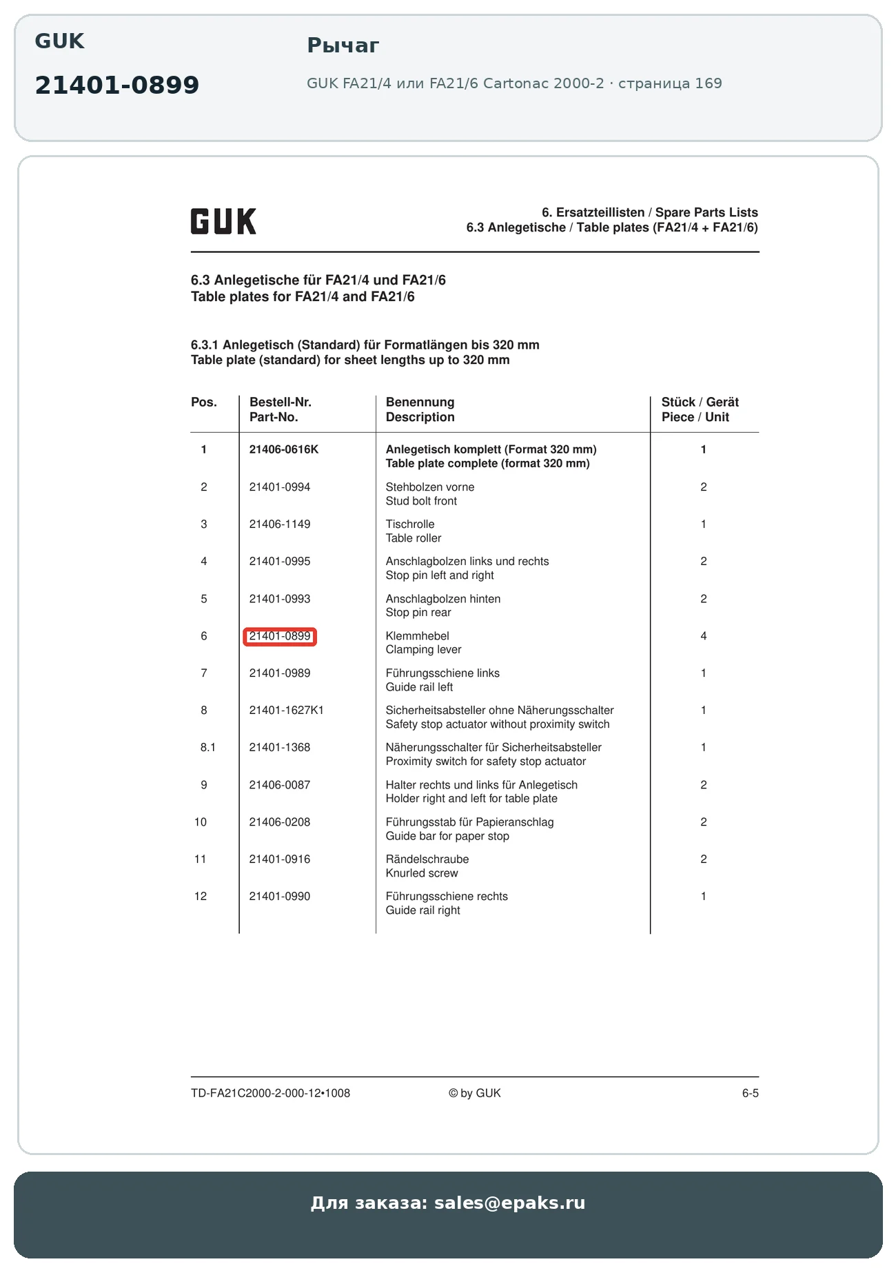 GUK 21401-0899