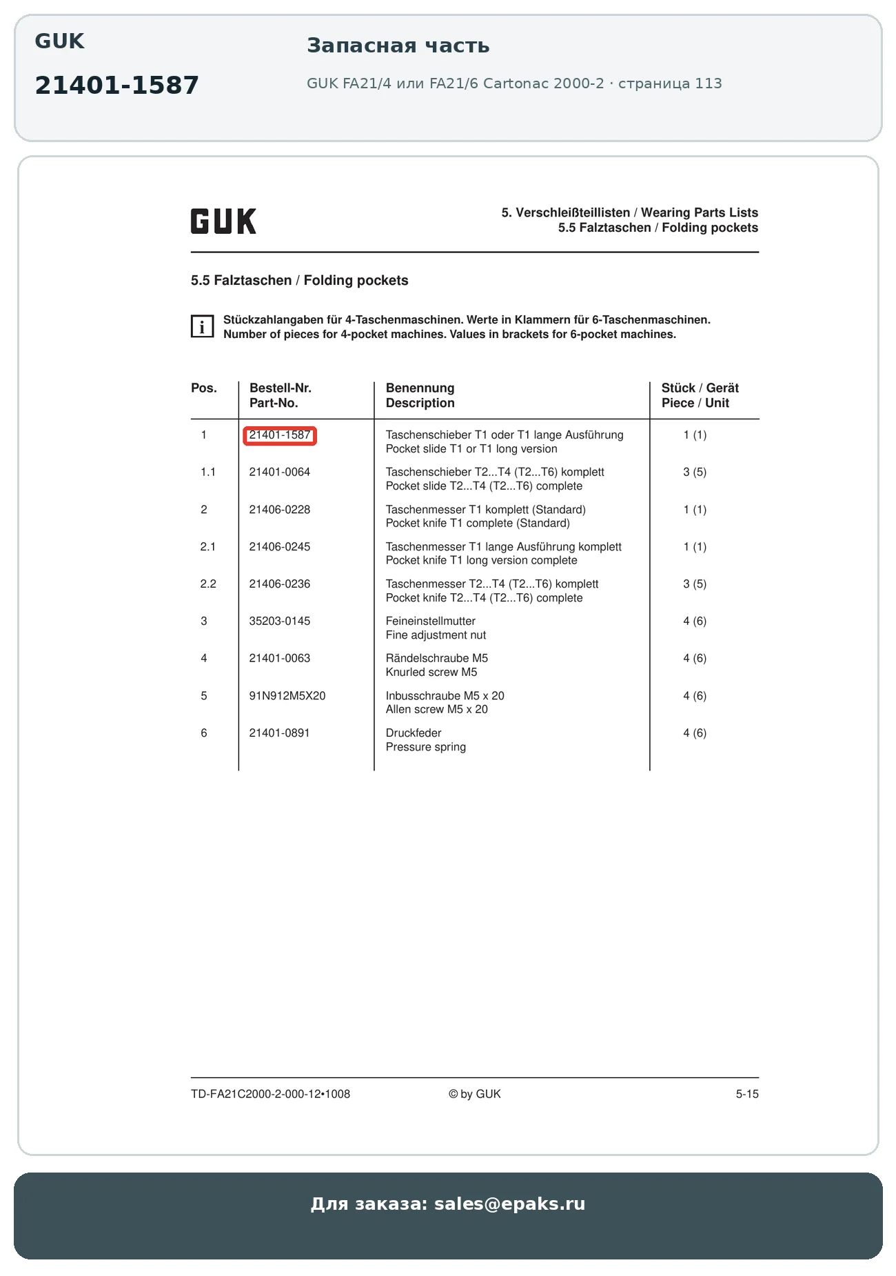 GUK 21401-1587