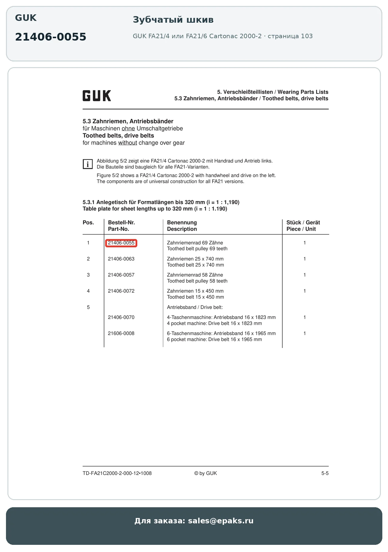 GUK 21406-0055