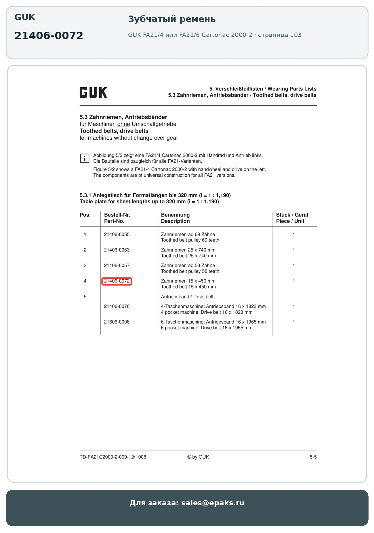 GUK 21406-0072
