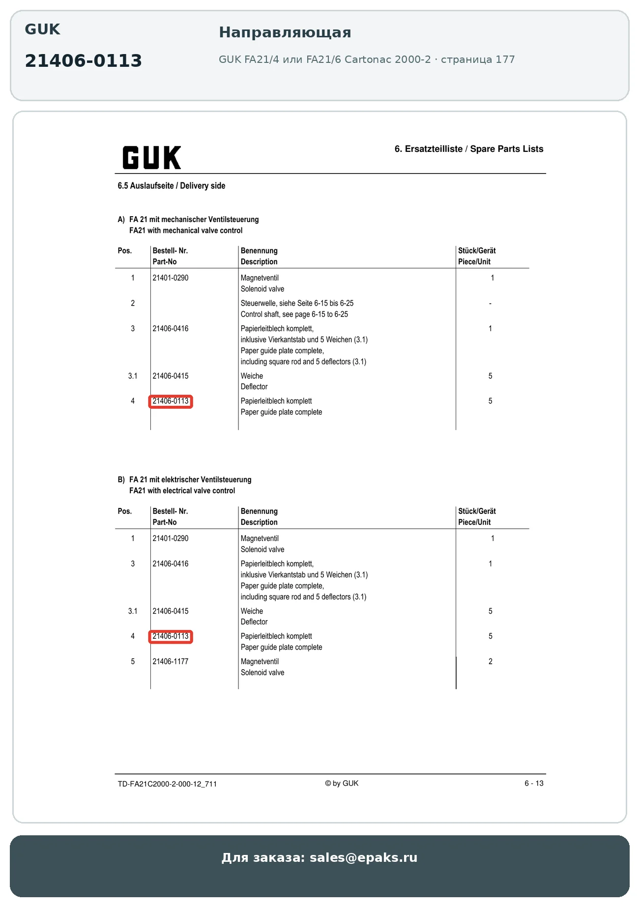 GUK 21406-0113