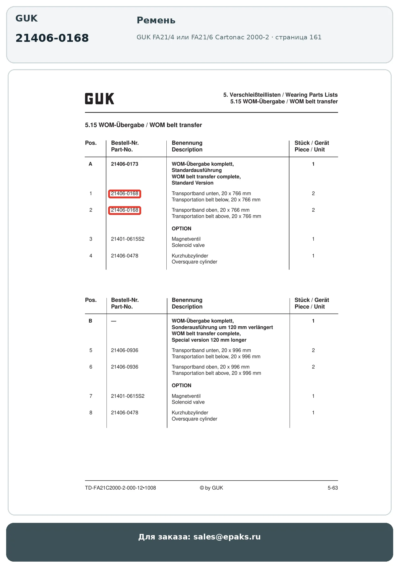 GUK 21406-0168