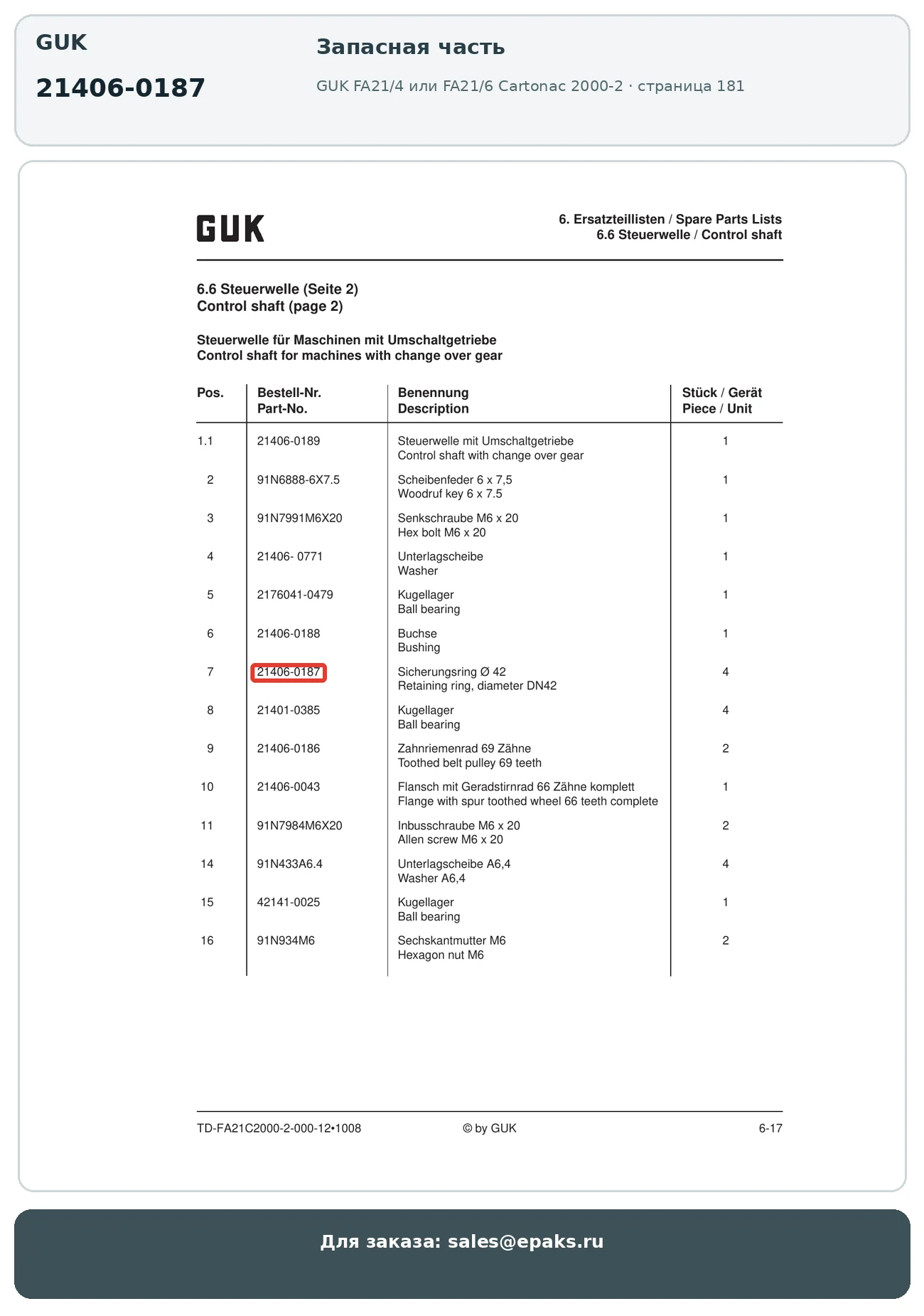 GUK 21406-0187