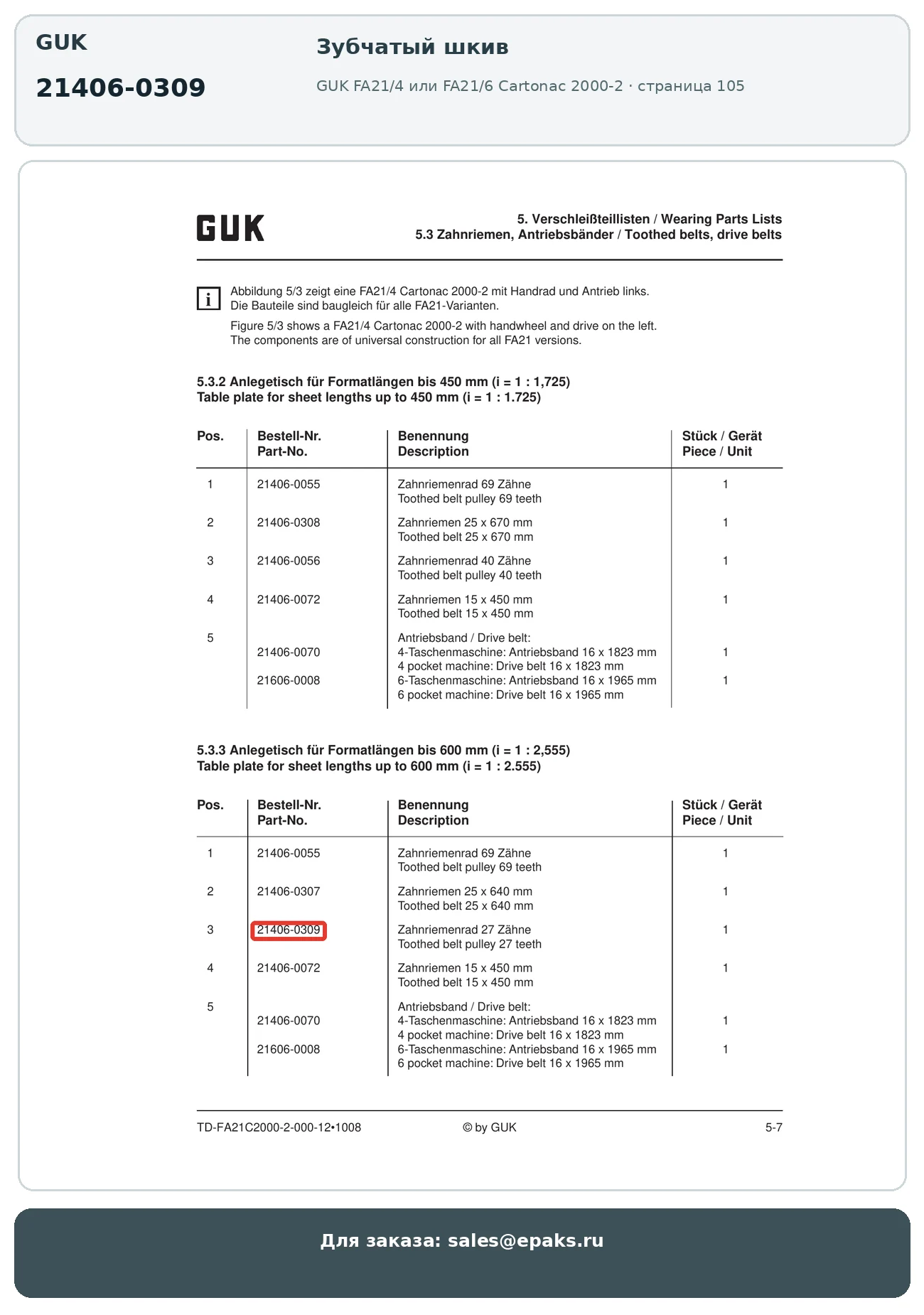 GUK 21406-0309