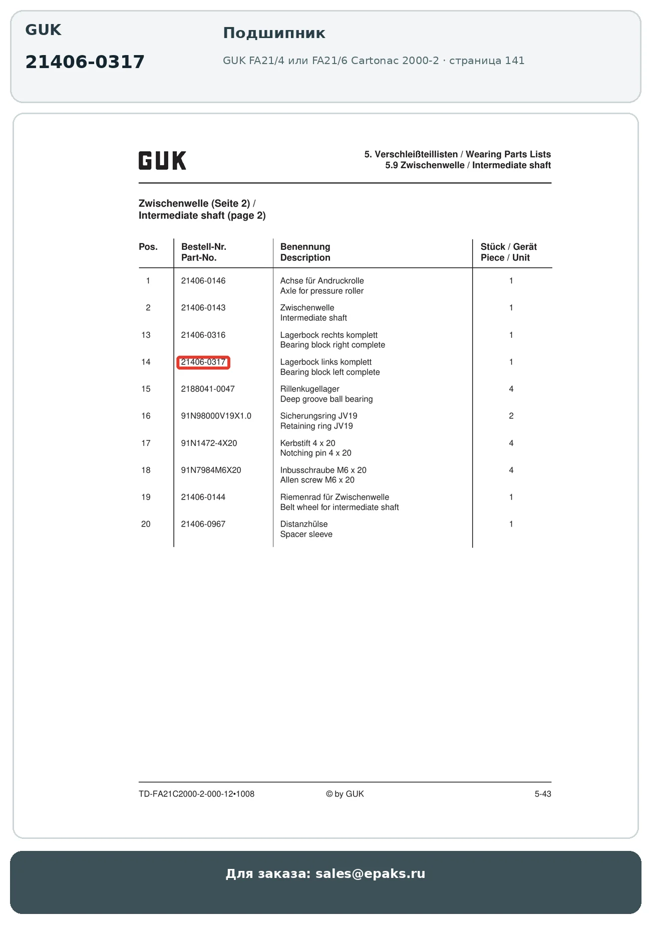 GUK 21406-0317