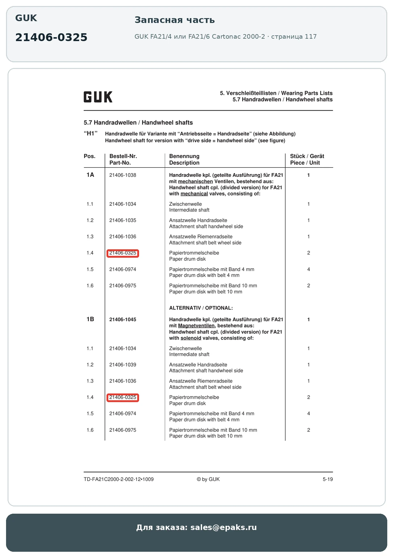 GUK 21406-0325