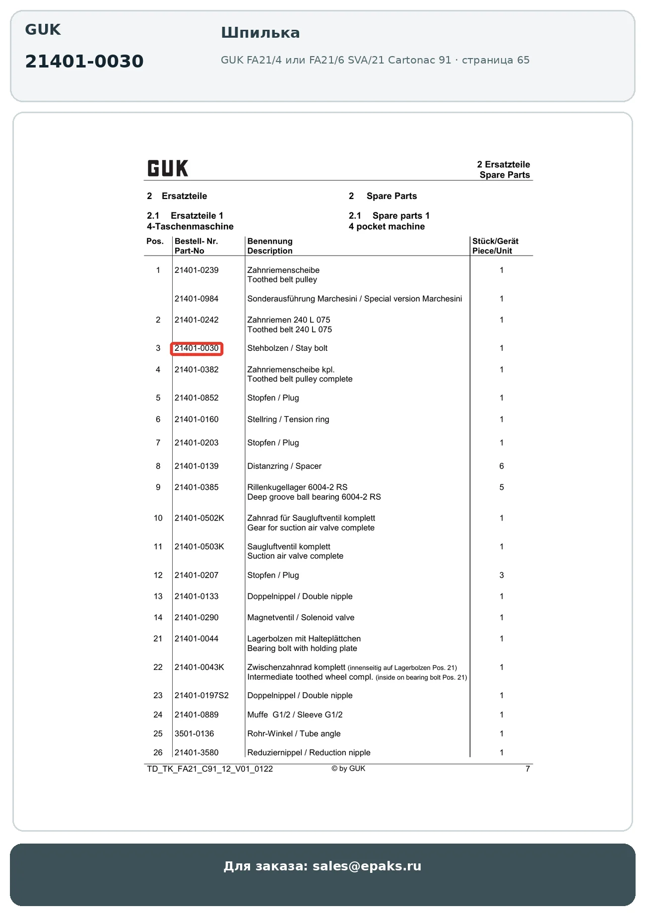 GUK 21401-0030
