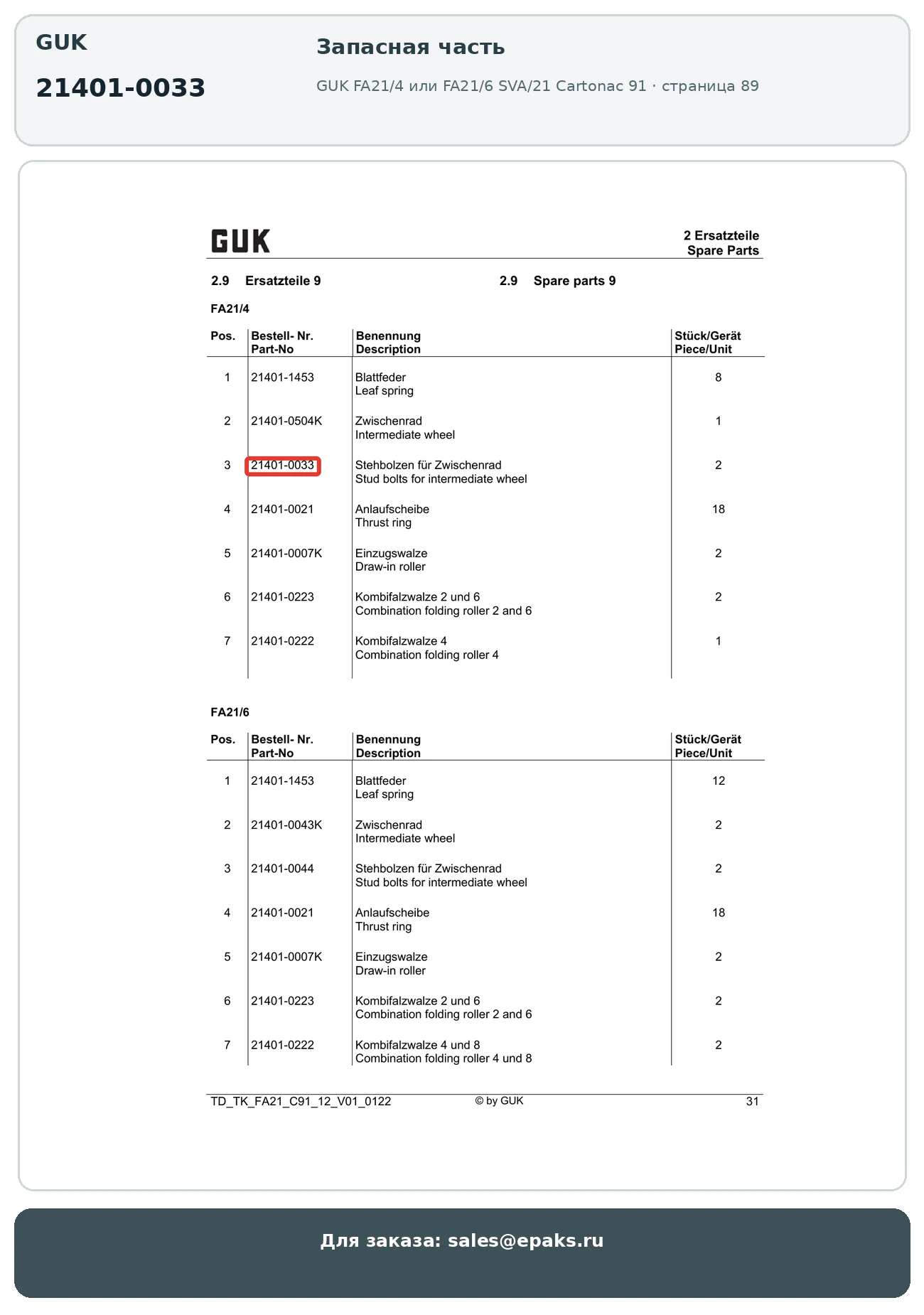 GUK 21401-0033