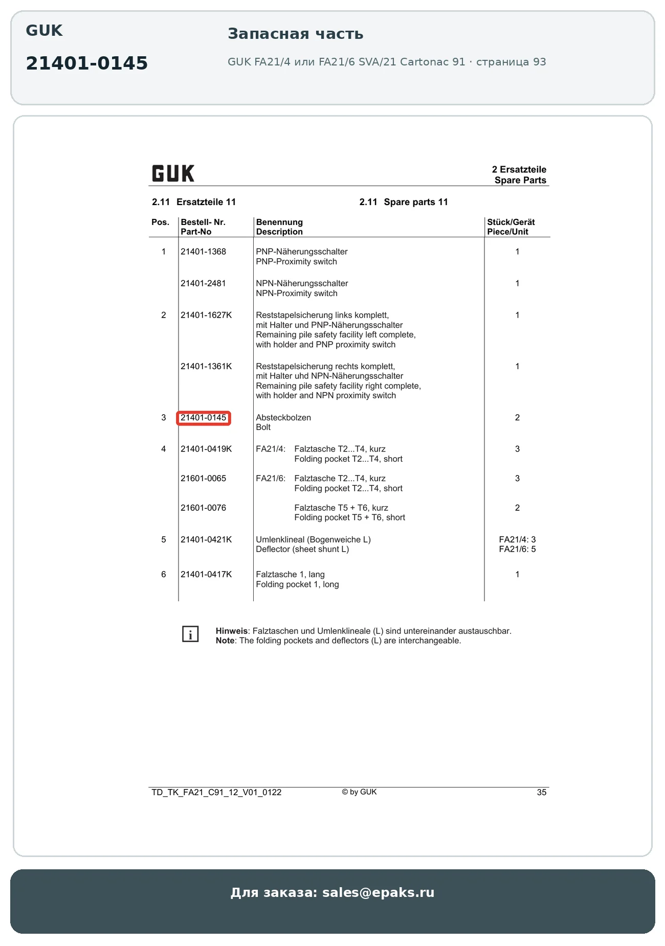 GUK 21401-0145