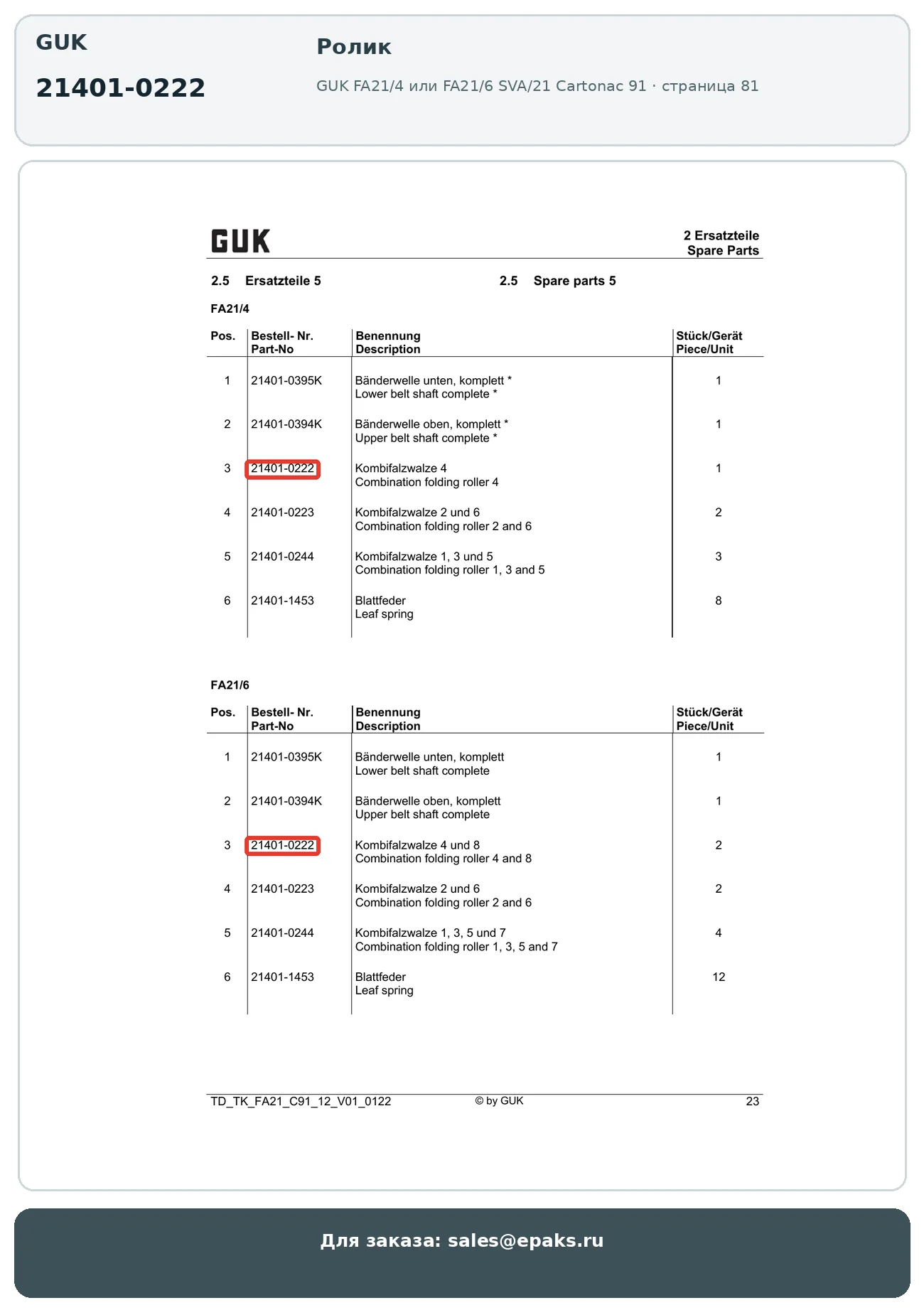 GUK 21401-0222