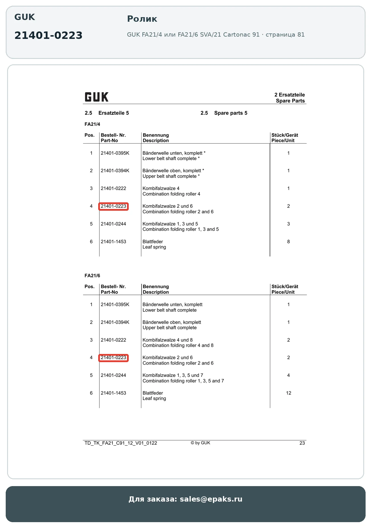 GUK 21401-0223