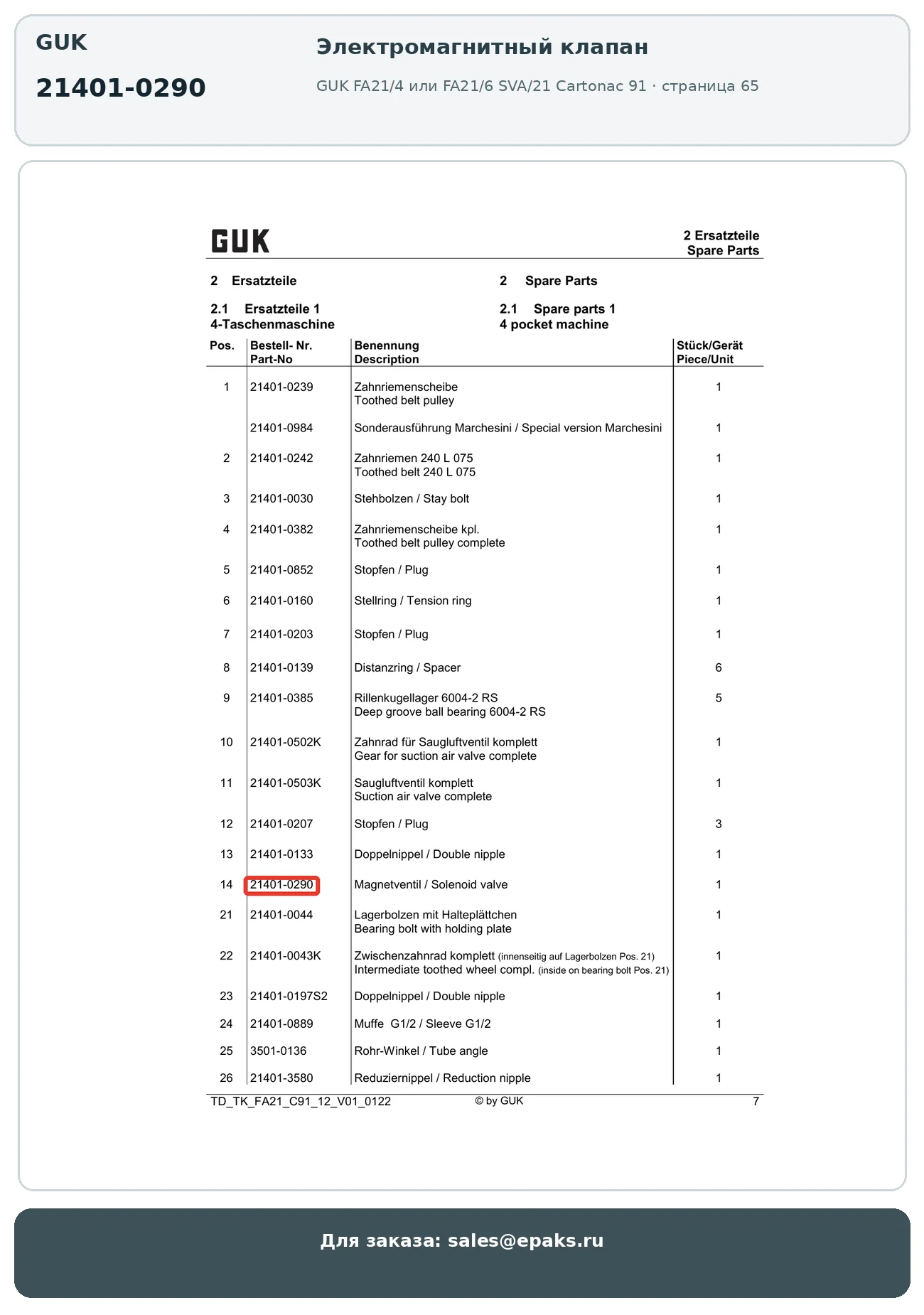 GUK 21401-0290