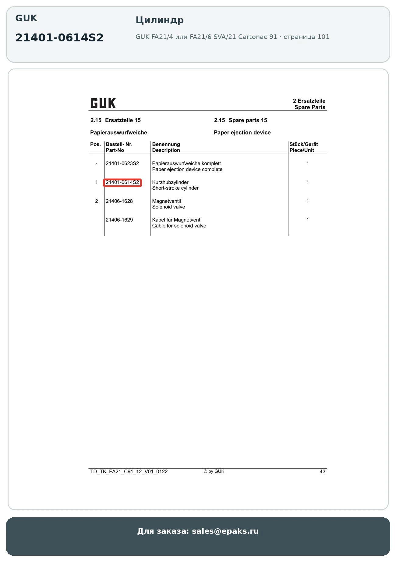 GUK 21401-0614S2