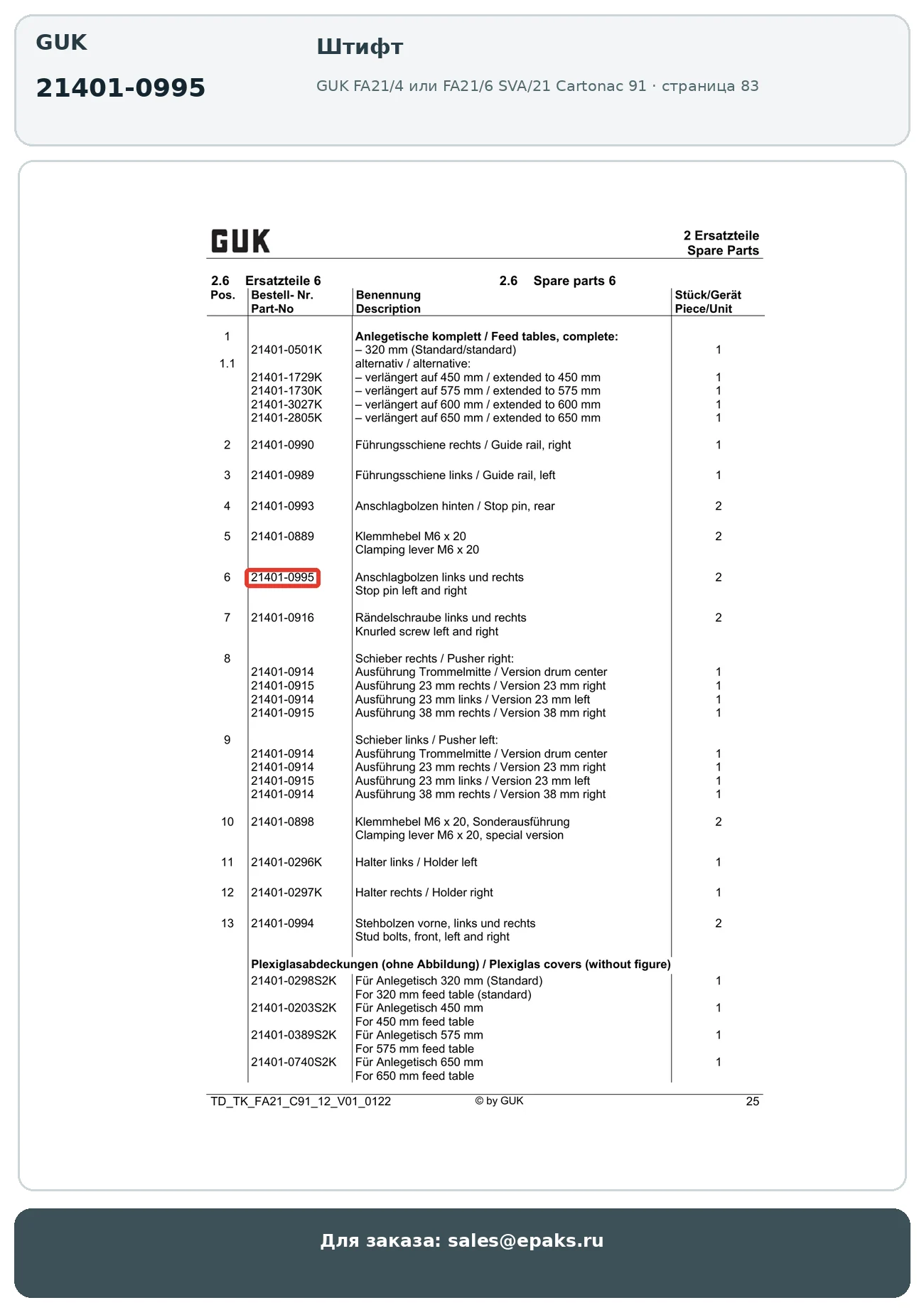 GUK 21401-0995